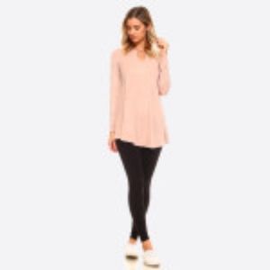 light pink key hole top
